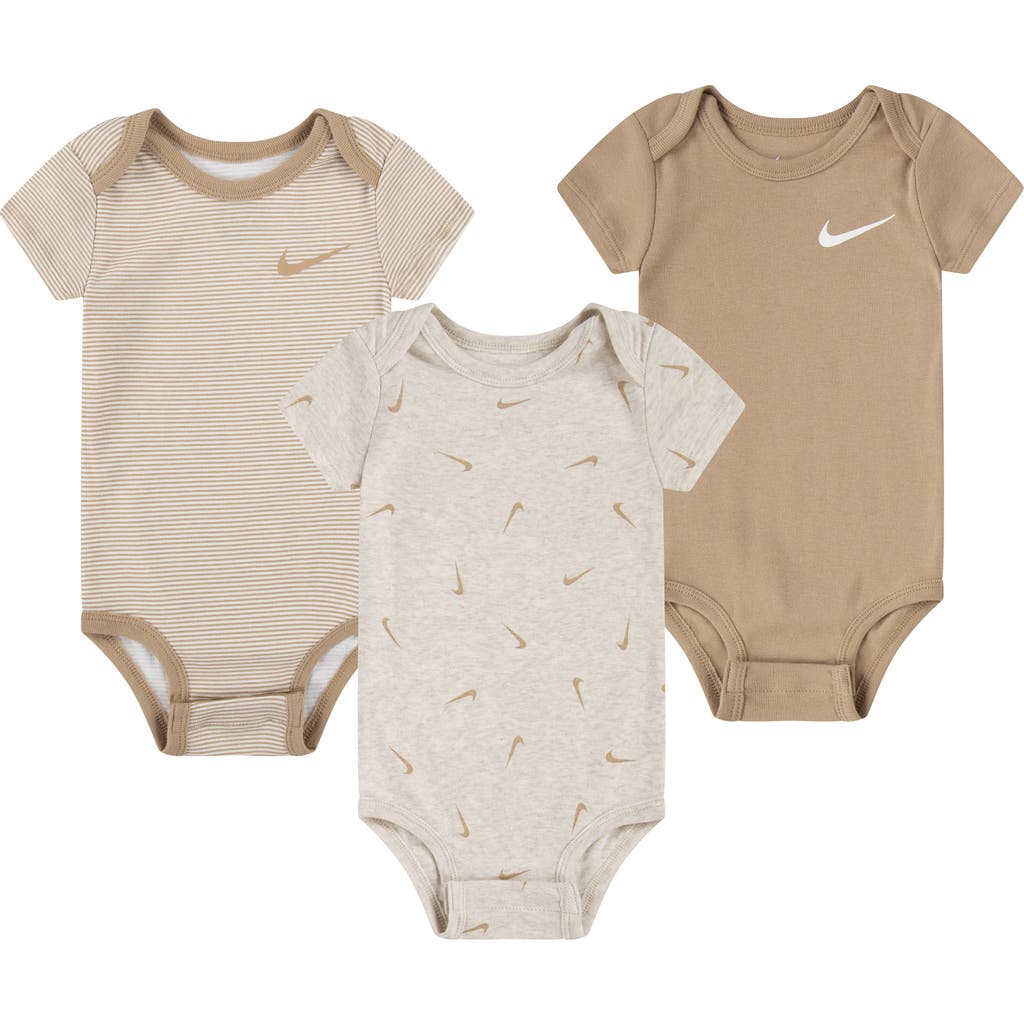 Nike Essentials 3-pack Assorted Bodysuits In Multi