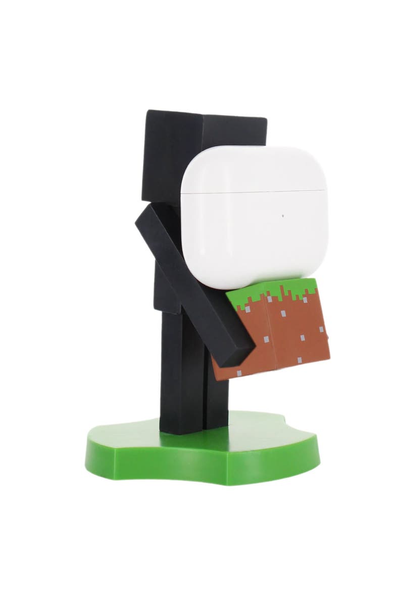 Minecraft 4 Inch Enderman Cable Guys Earbud and Phone Holder, Alternate, color, Multicolored