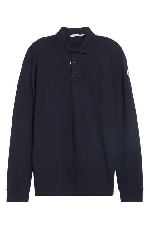 Long Sleeve Cotton Piqué Polo