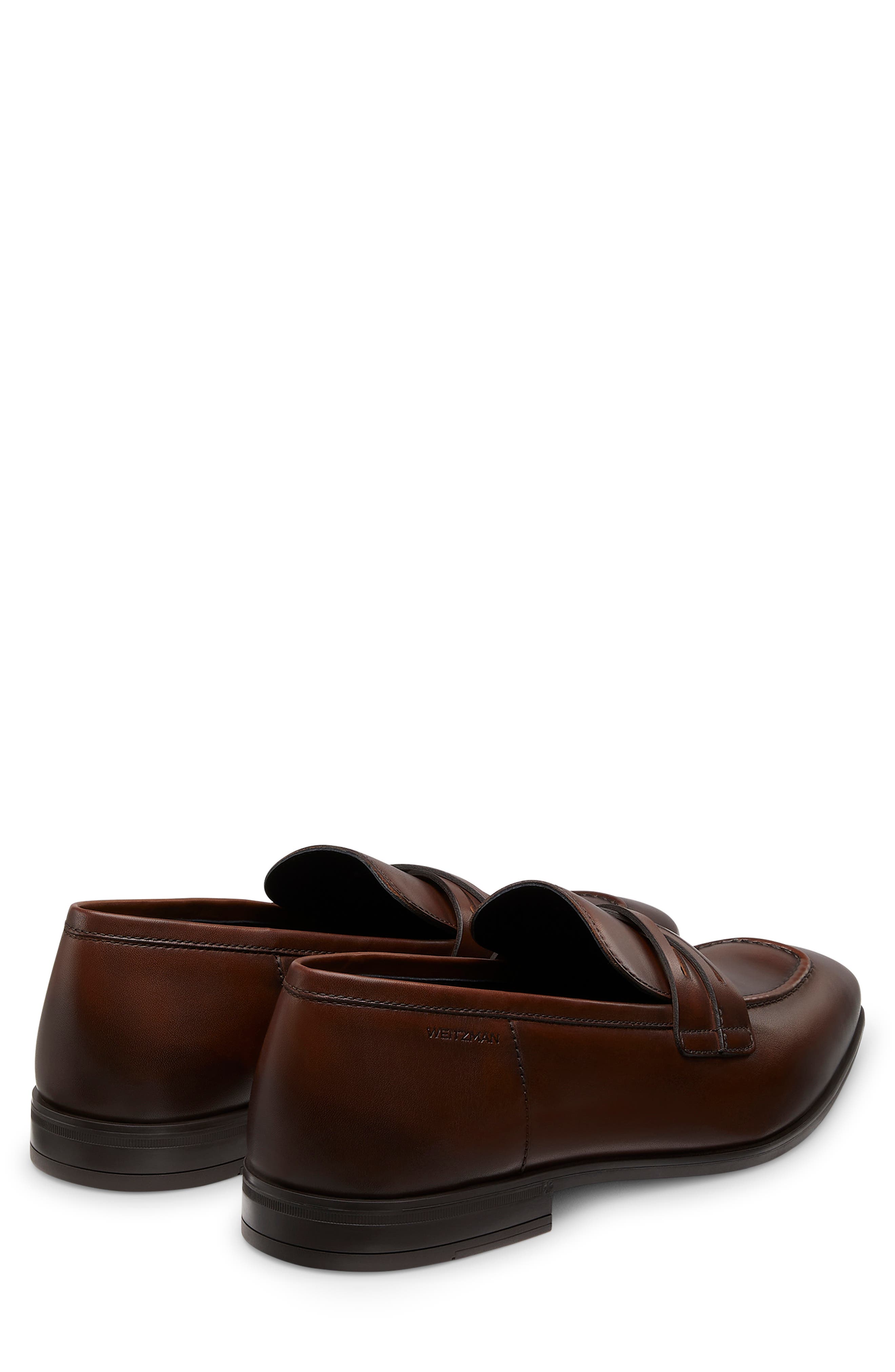 Stuart Weitzman Simon Crisscross Loafer, Alternate, color, Brown