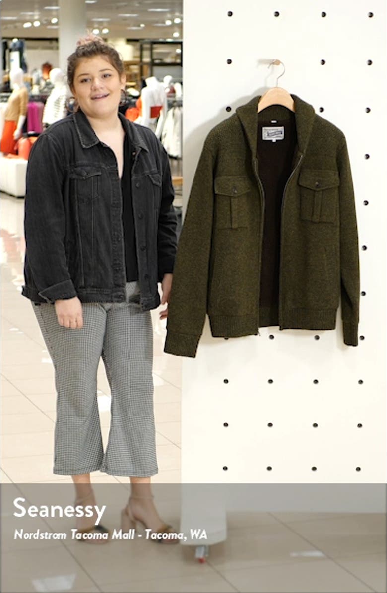 Wool Blend Zip Cardigan, sales video thumbnail