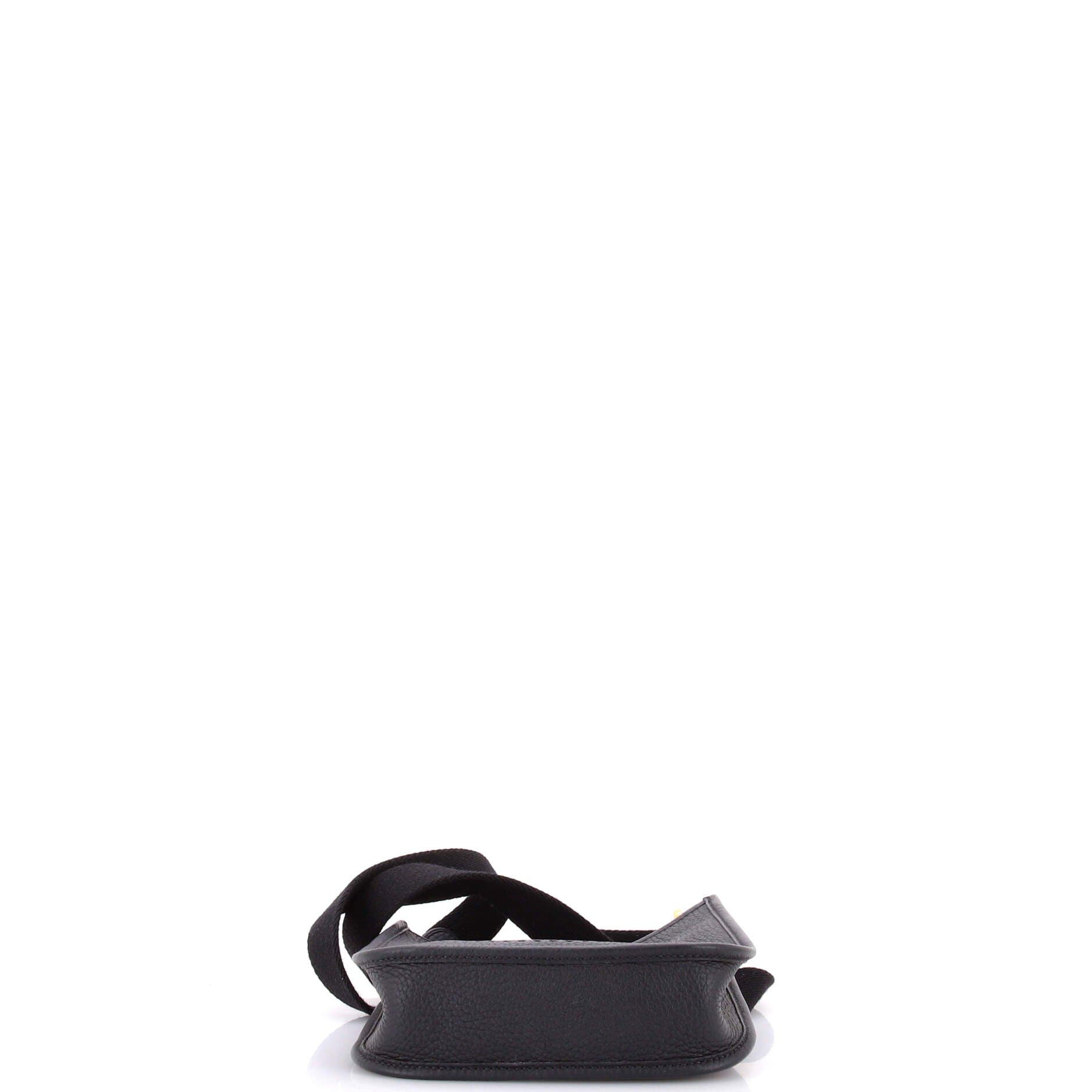 Pre-Owned Hermes Evelyne Bag Gen III Clemence TPM, Alternate, color, Noir