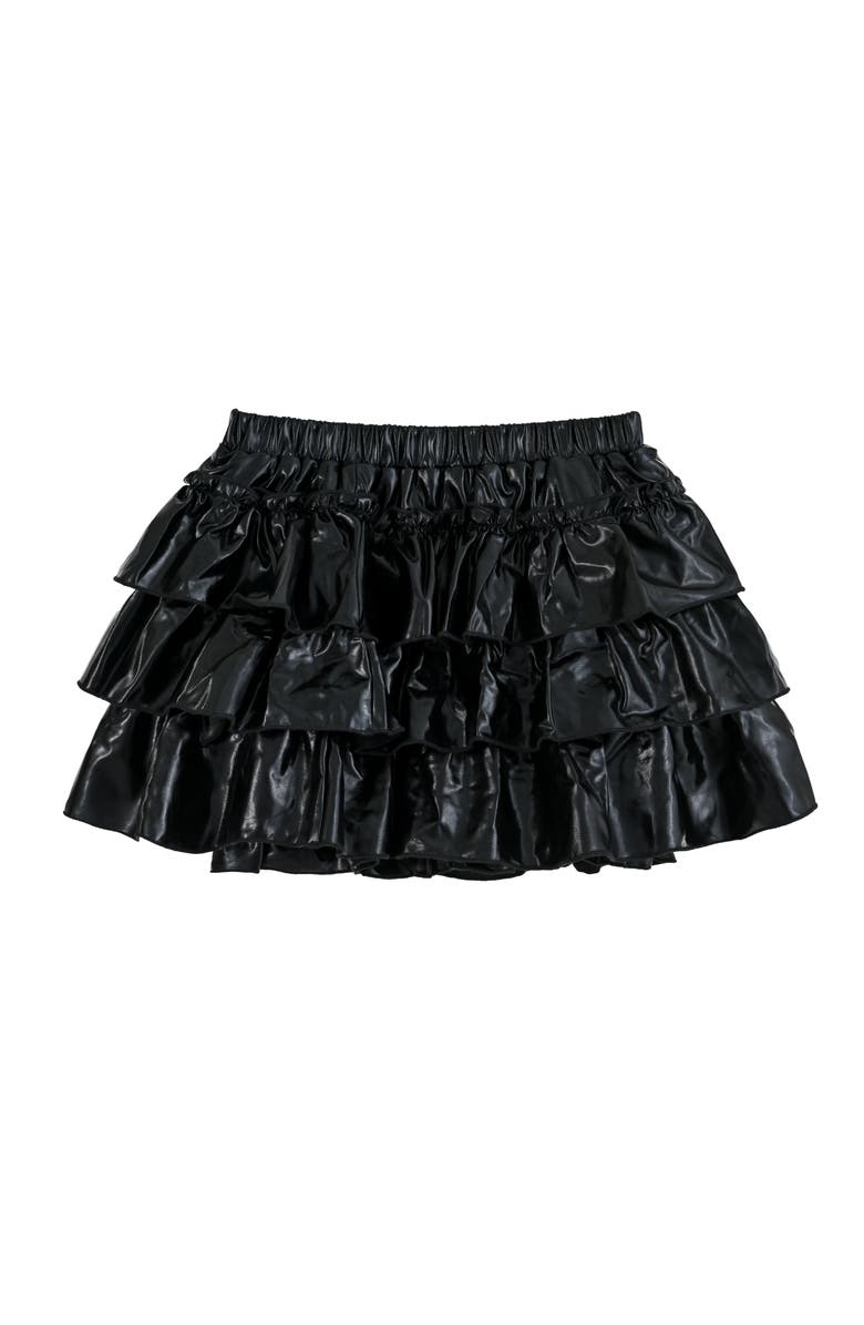 Mimi Tutu Tiered Mini Skirt, Main, color, Black