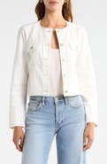 PAIGE Dean Collarless Denim Jacket