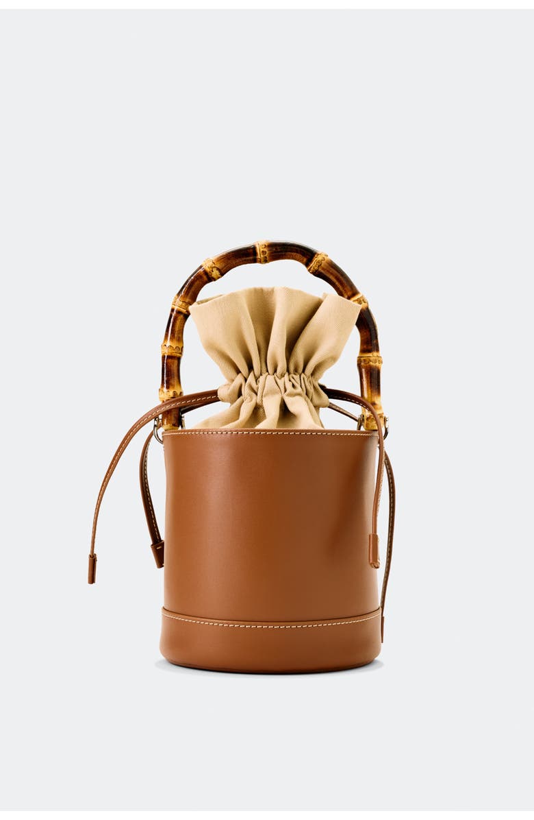 SIMONMILLER SIMON MILLER Tiki Leather Mini Bag - Chestnut, Main, color, Chestnut