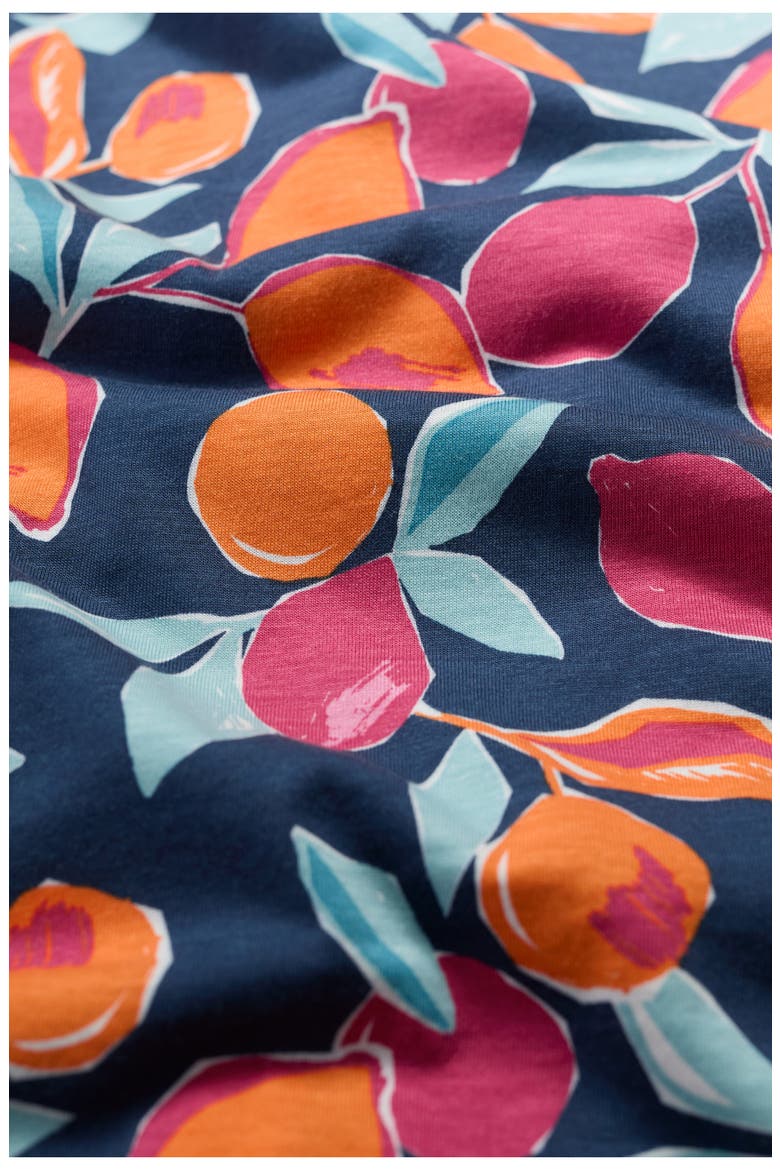 Carwynnen Citrus Print Midi Dress, Alternate, color, LEMON SKETCH SHIP