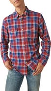 Lucky Brand Mesa Plaid Cotton Flannel Button-Up Shirt