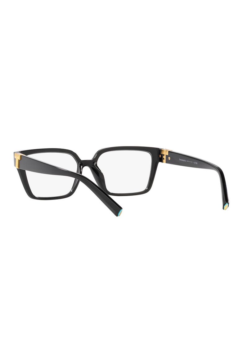 53mm Rectangular Optical Glasses, Alternate, color, BLACK