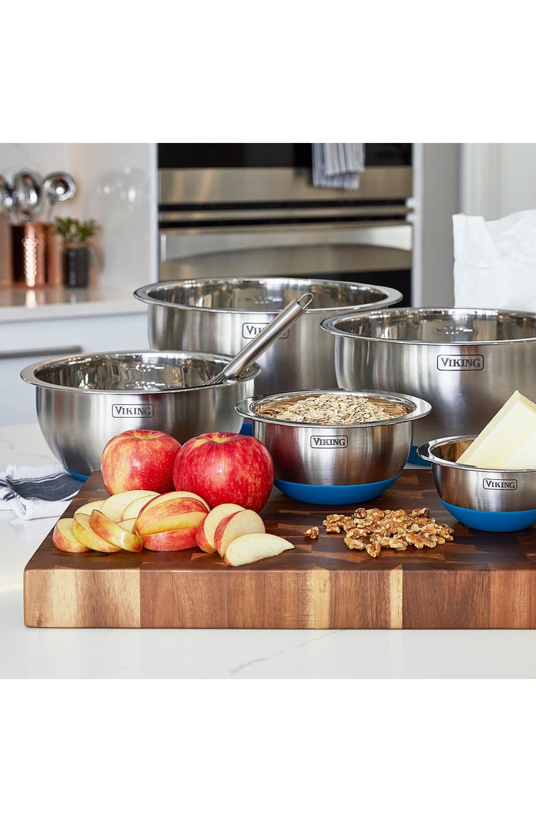 Viking Stainless Steel Bowls & Lids - 5-Piece Set, Alternate, color, 