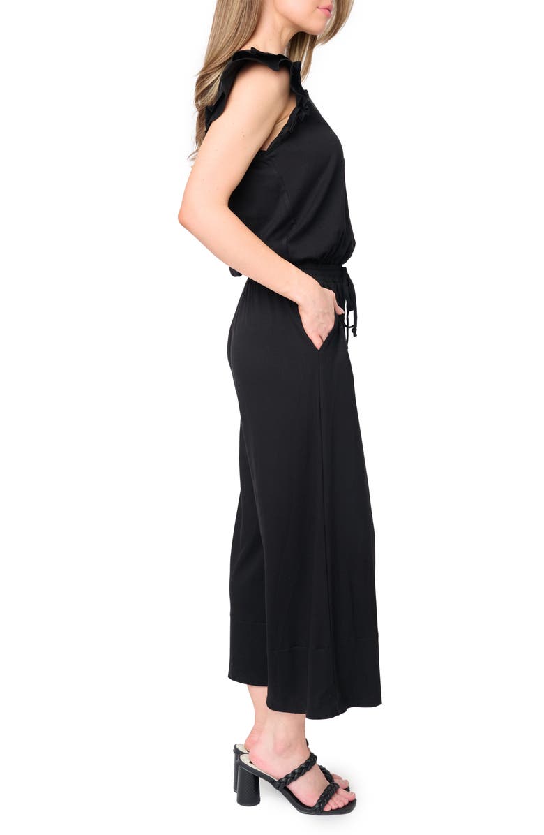GIBSONLOOK Essential Luxe Crop Wide Leg Jumpsuit, Alternate, color,
