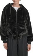 Champion Faux Fur Bomber Hoodie