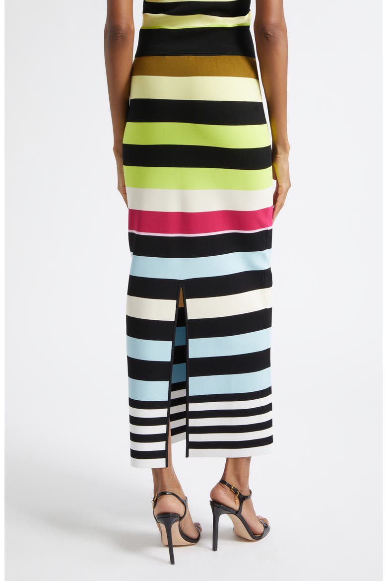 Stripe Milano Stitch Sweater Skirt, Alternate, color, NEW SULPHUR MULTI