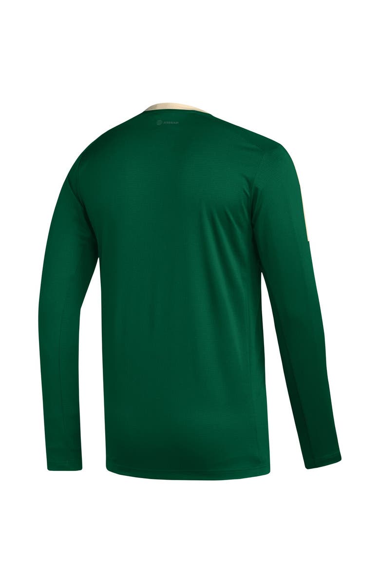 adidas Men's adidas Green Minnesota Wild AEROREADY<sup>®</sup> Long Sleeve T-Shirt, Alternate, color, 