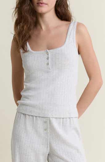 Katell Pointelle Cotton Pajama Tank
