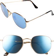 Ray-Ban 54mm Hexagonal Flat Lens Sunglasses