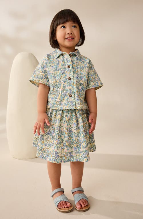 Next Kids' Short Sleeve Cotton Button-up Shirt & Skirt Set