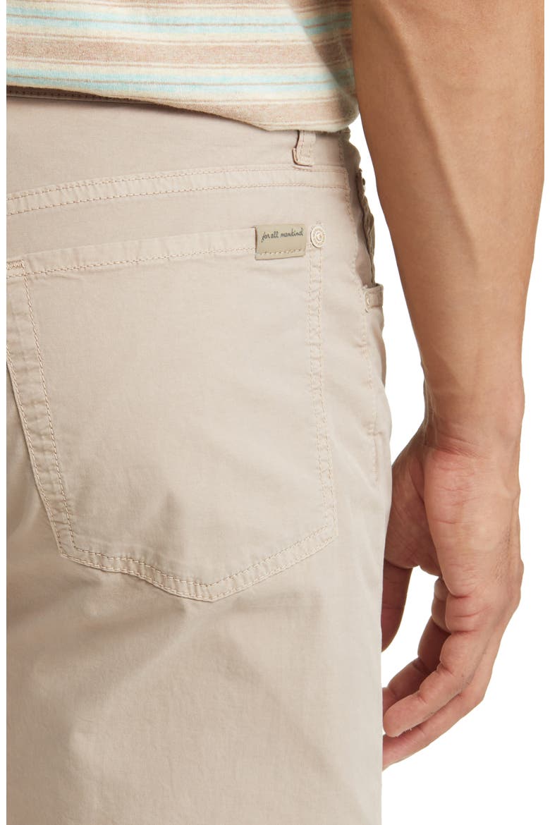 Adrien Slim Fit Five-Pocket Airweft Twill Pants, Alternate, color, SESAME