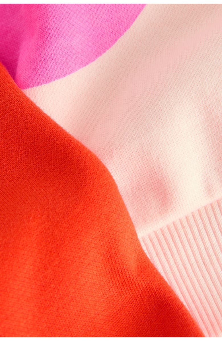 NEXT Kids' Heart Print Sweatshirt & Sweatpants Set, Alternate, color, Pink