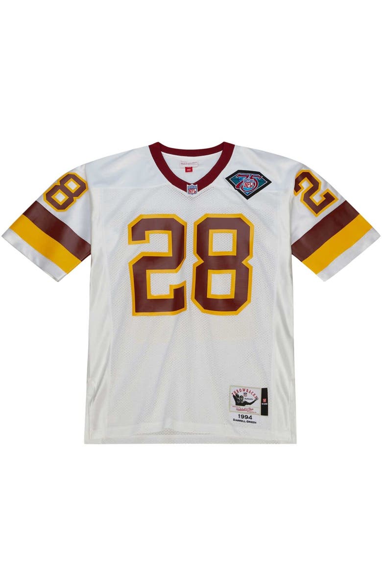 Mitchell & Ness Men's Mitchell & Ness Darrell Green White Washington Commanders 1994 Authentic Throwback Retired Player Jersey, Alternate, color, 