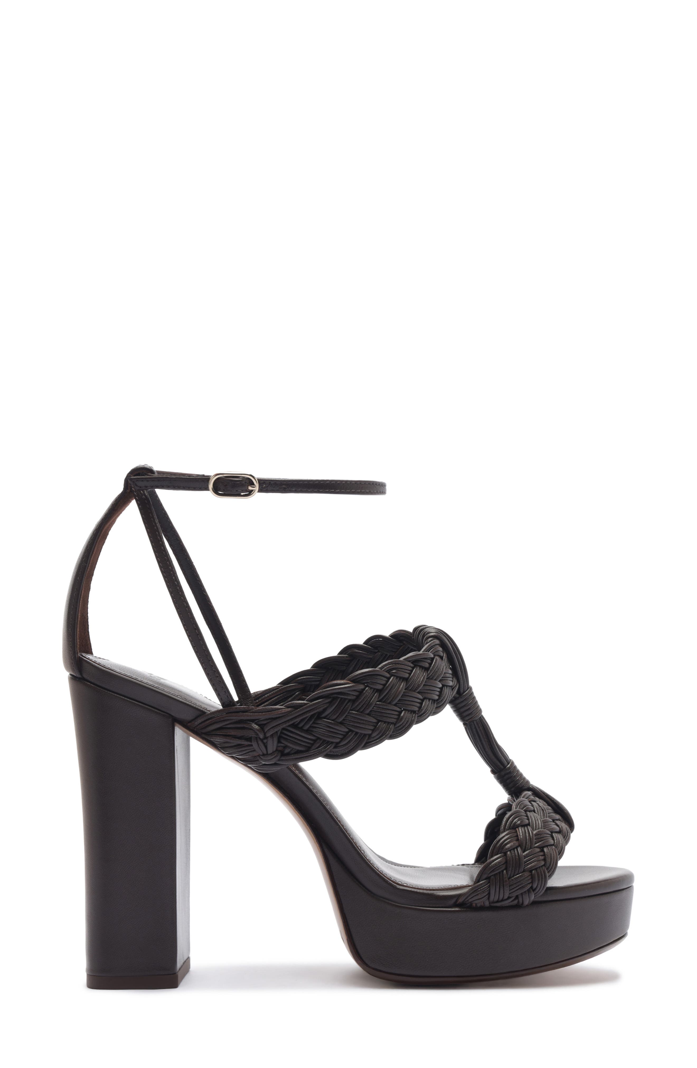 Thalia Platform Sandal, Alternate, color, DARK BROWN