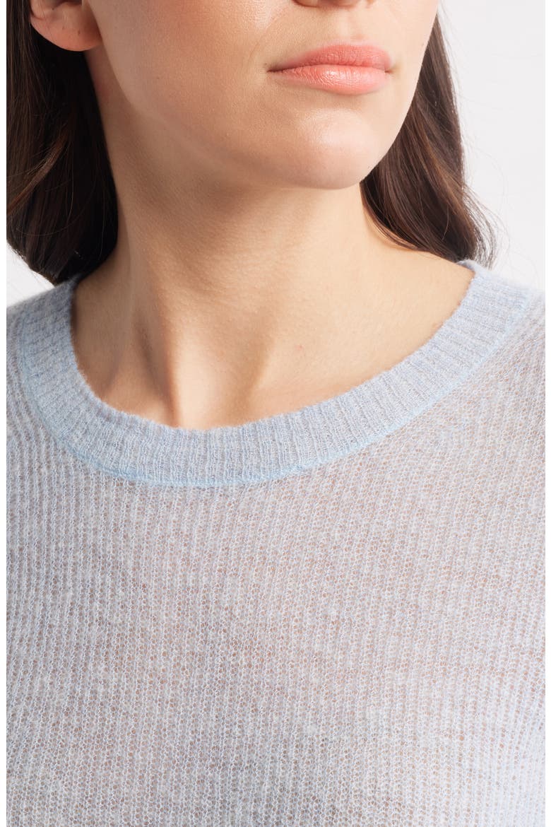 Fusionana Short Sleeve Sweater, Alternate, color, LT PAST/BU
