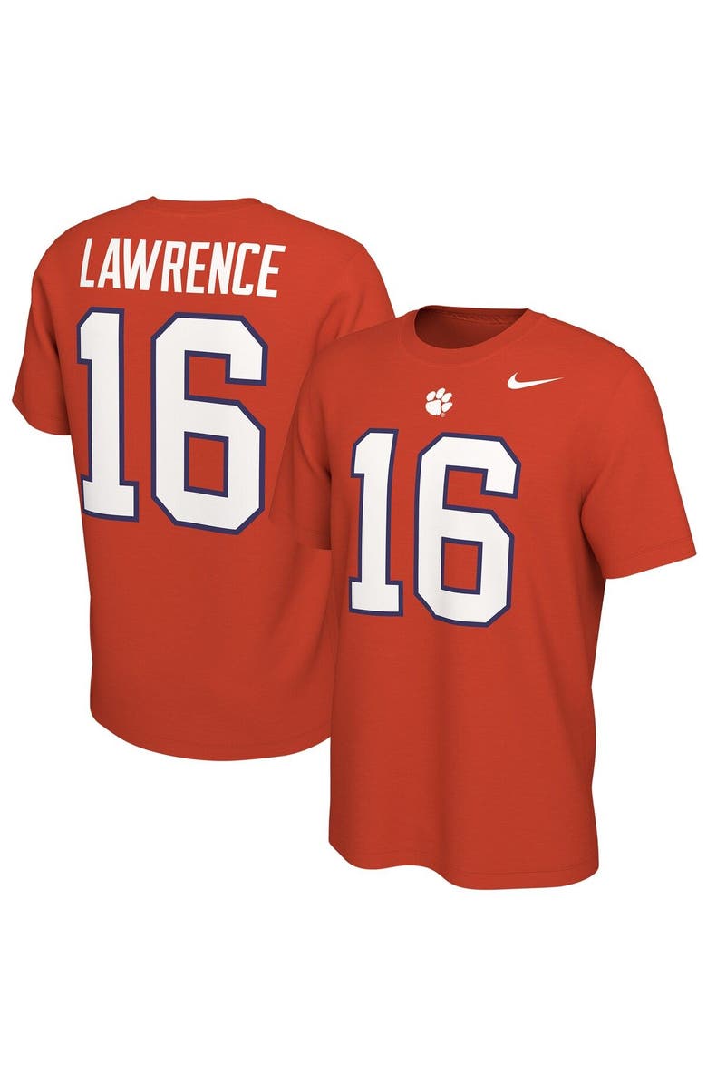 Nike Men's Nike Trevor Lawrence Orange Clemson Tigers Alumni Name & Number T-Shirt, Main, color,