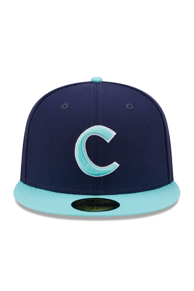 Men's New Era Navy/Light Blue Clemson Tigers 59FIFTY Fitted Hat, Alternate, color, Navy