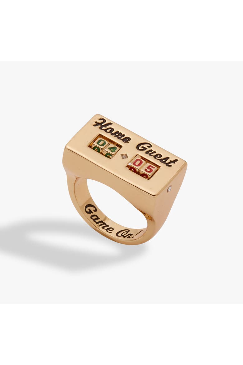 Score Board Fidget Ring, Main, color, Gold