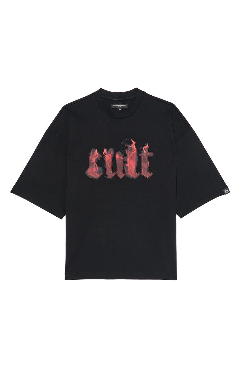 Cult of Individuality Fire Oversize Graphic T-Shirt, Alternate, color, 
