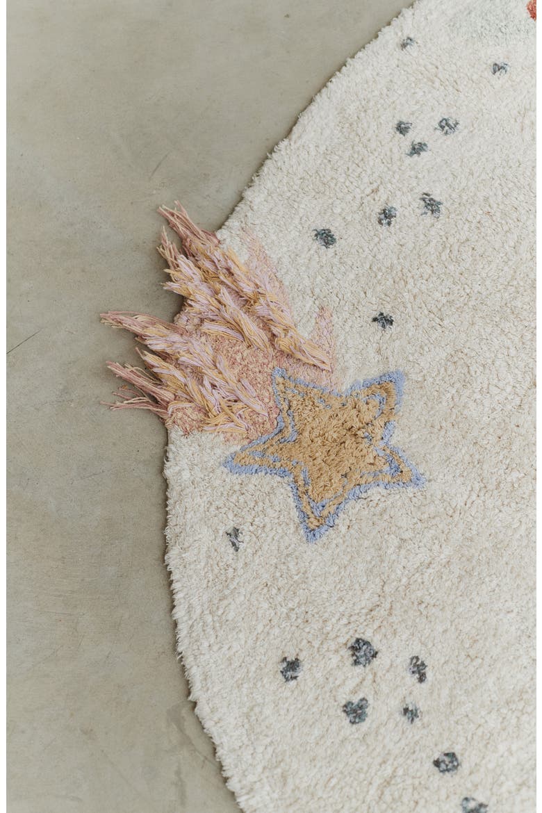 Interstellar Cotton Blend Washable Rug, Alternate, color, NATURAL