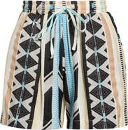 Elan Cotton Blend Cover-Up Drawstring Shorts