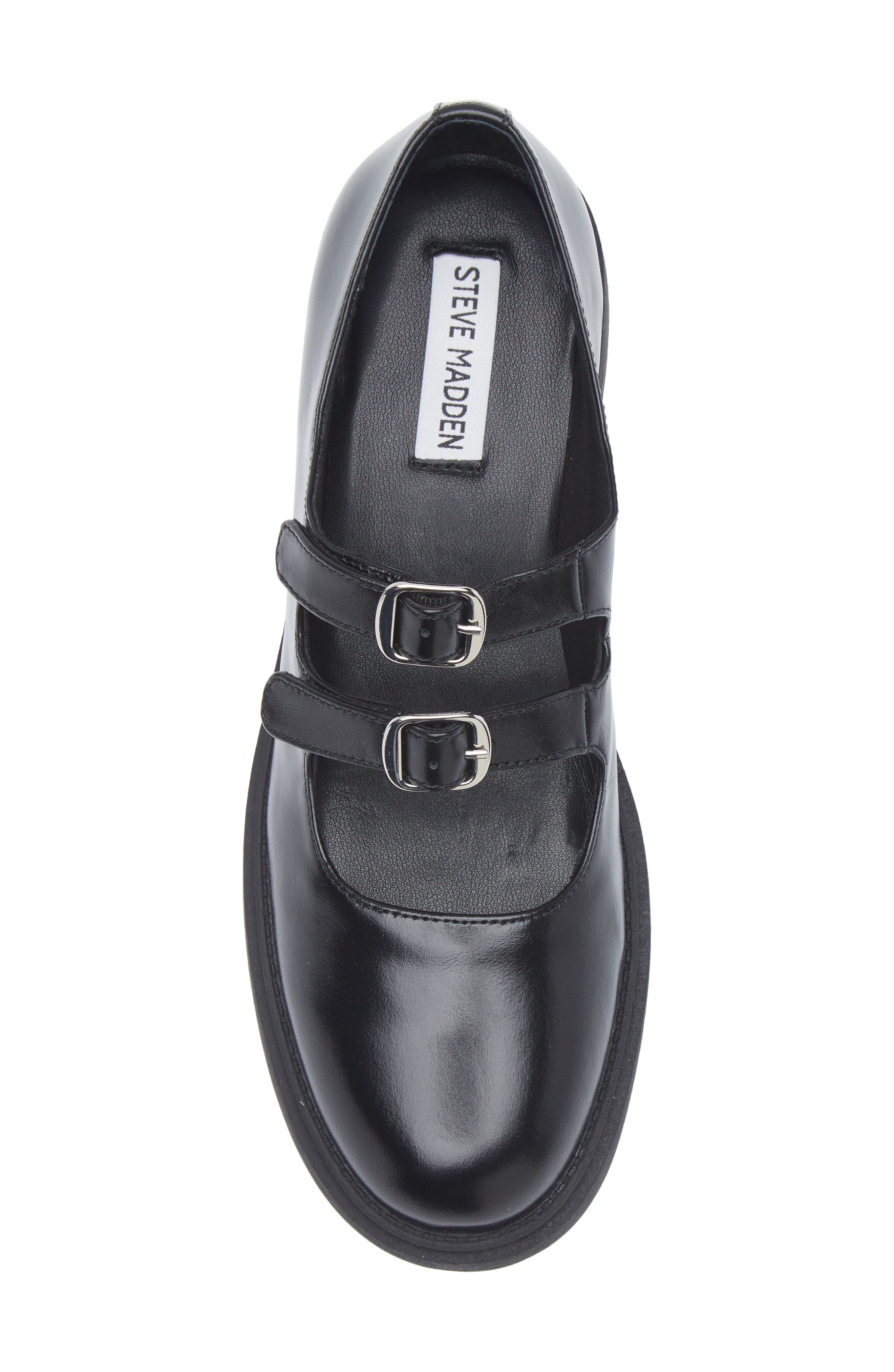 Steve Madden Alba Mary Jane Pump, Alternate, color, Black Leather