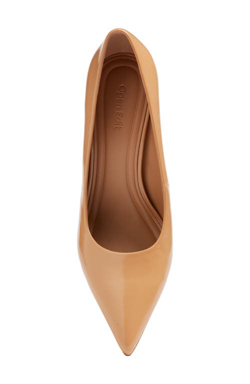 Open Edit Demetra Pointed Toe Pump In Beige Blush