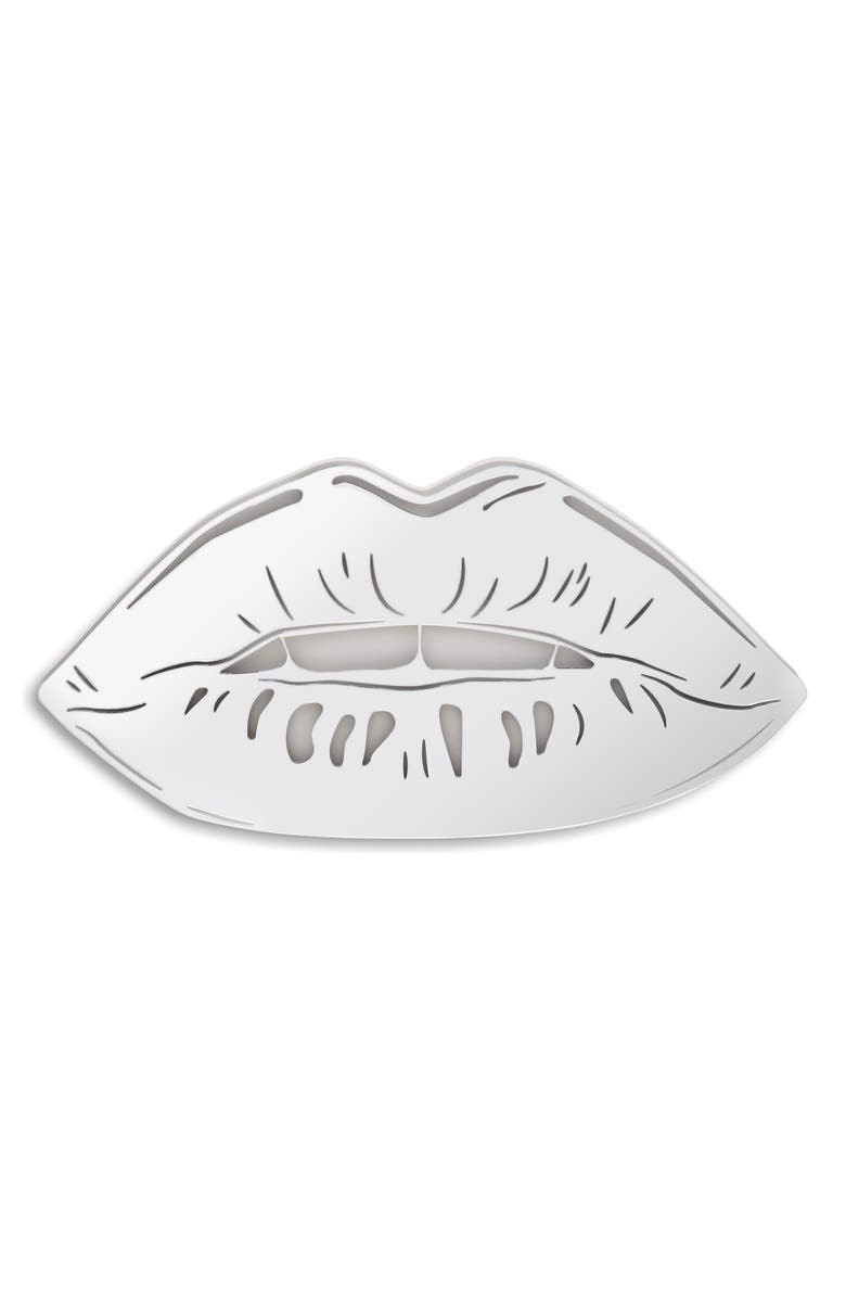 4Art Works Silver Lips Wall Art, Main, color,