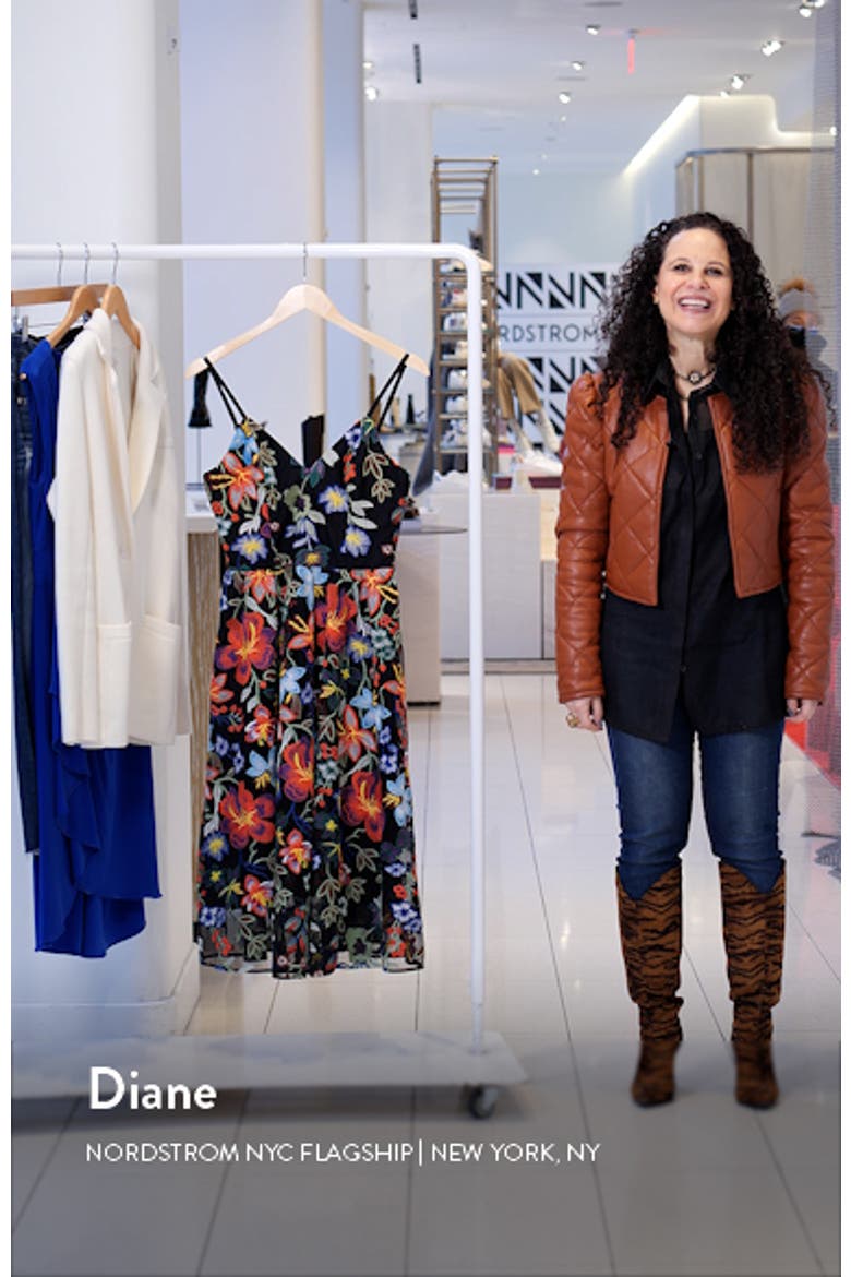Maren Floral Embroidered Fit & Flare Dress video