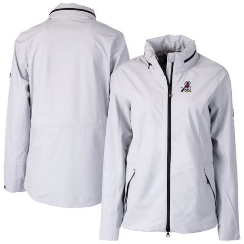 Women's Cutter & Buck  Gray Springfield Cardinals WeatherTec Vapor Water Repellent Stretch Full-Zip Rain Jacket