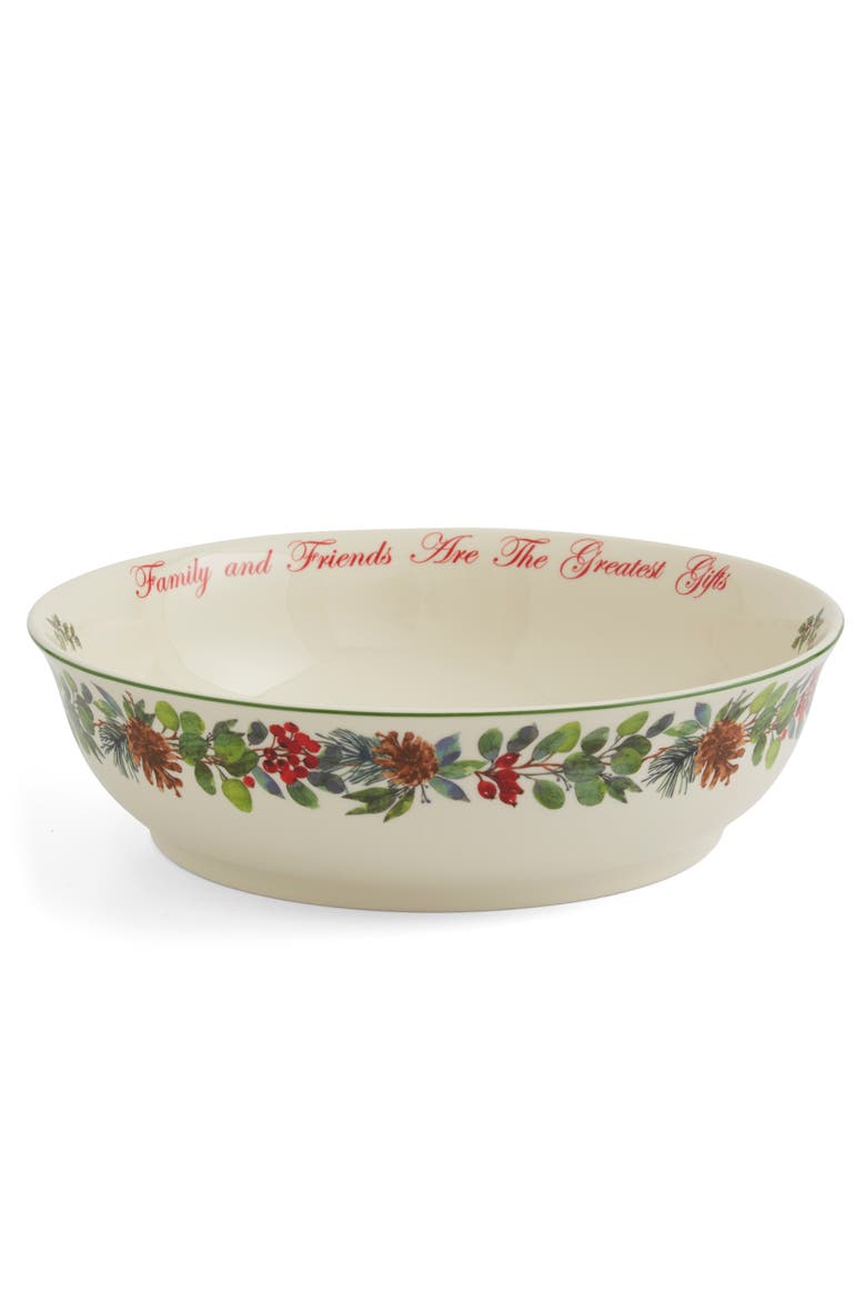 Christmas Tree 10" Serving Bowl, Alternate, color, Multi