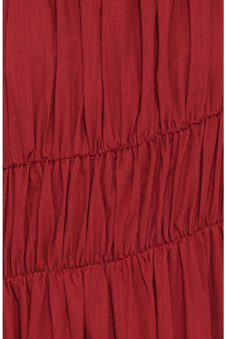 Harlen Cotton Maxi Dress, Alternate, color, DEEP RED