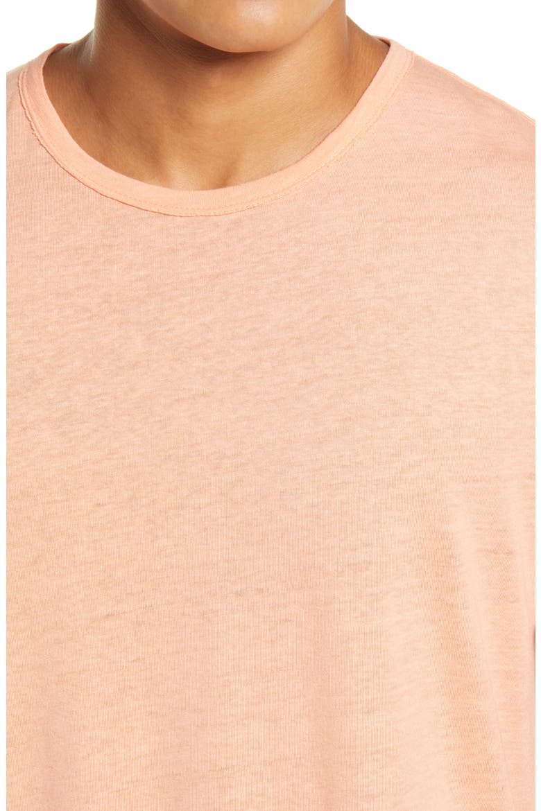 Classic Air Men's Linen Blend T-Shirt, Alternate, color, PEACH FIZZ