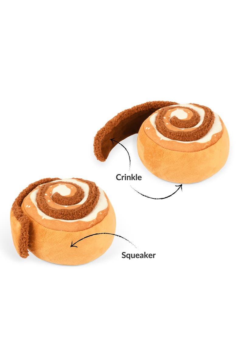P.L.A.Y. Pup Cup Cafe Cinnaboneplush Dog Toy, Alternate, color, Brown