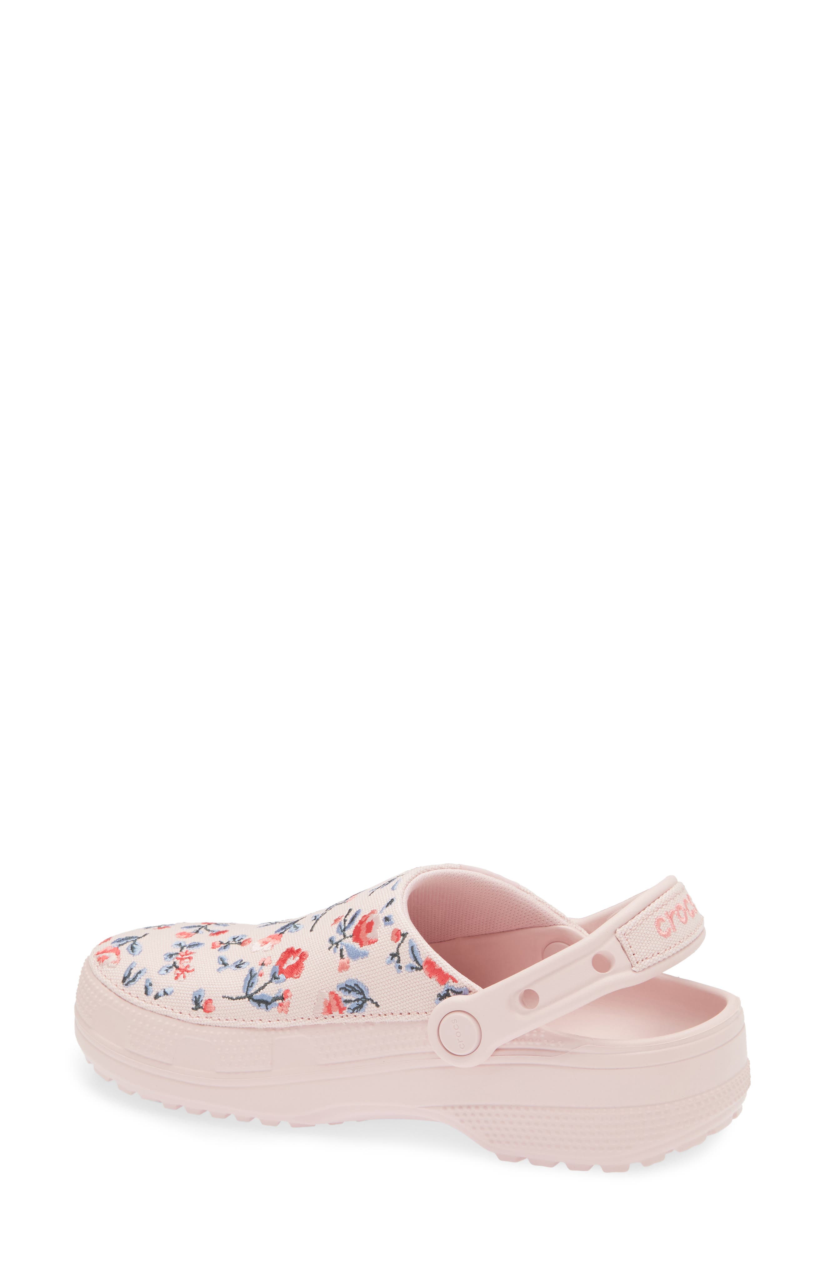CROCS Classic Crafted Floral Clog, Alternate, color, Cotton Candy