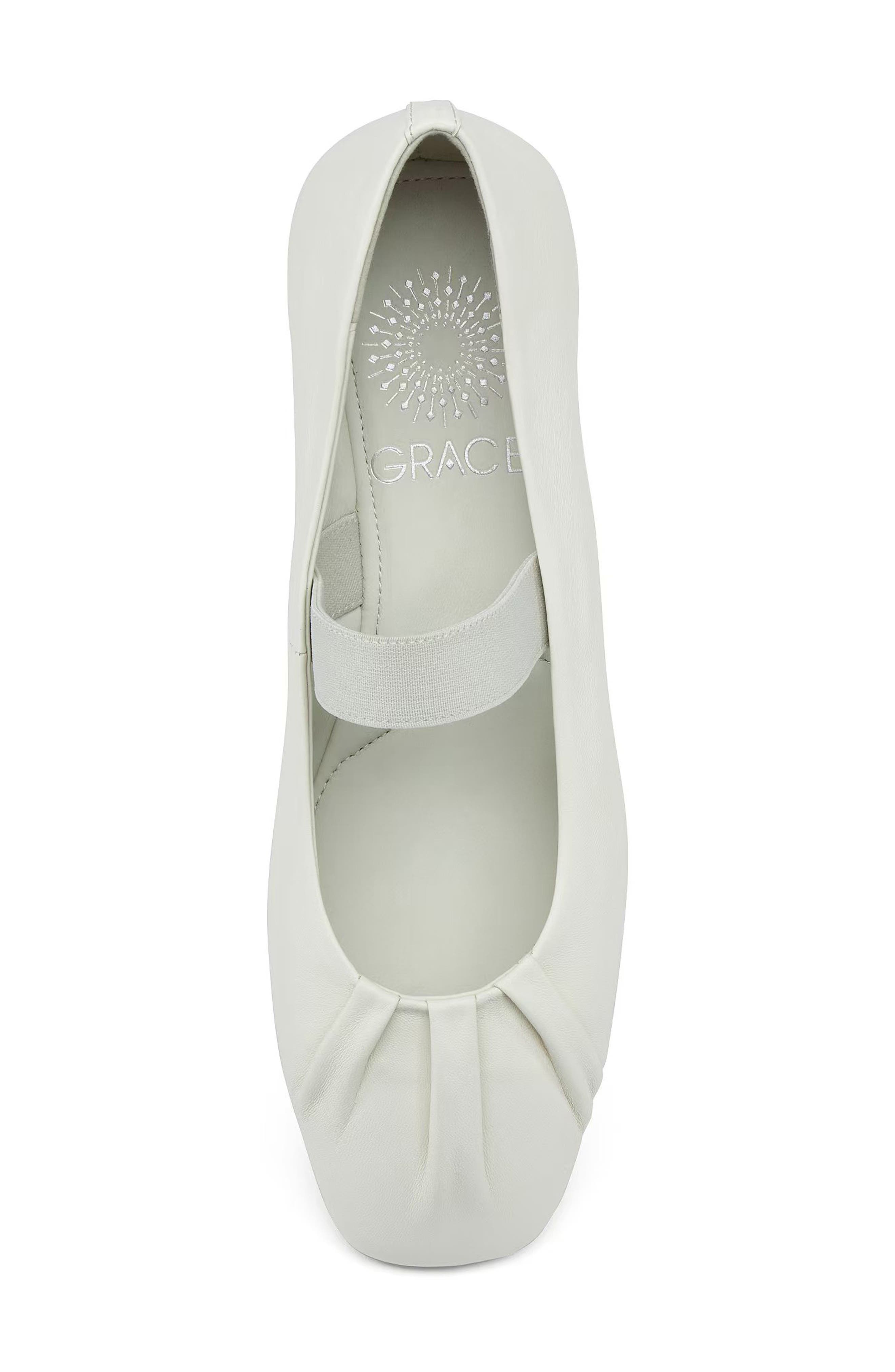 Grace Footwear Rimini Ballerina Flat, Alternate, color, White