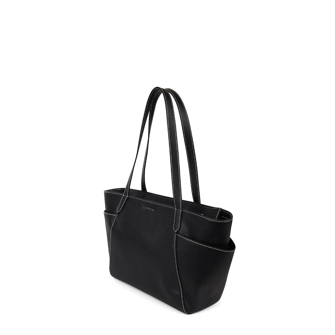 Lambert Opale - Vegan Leather Tote Bag, Alternate, color, Black
