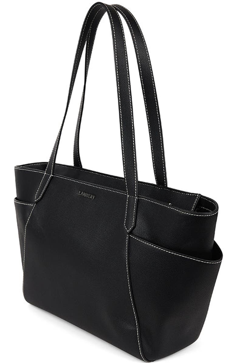 Lambert Opale - Vegan Leather Tote Bag, Alternate, color, Black