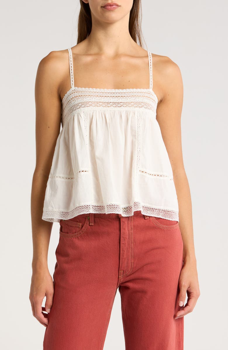 THE GREAT. The Heirloom Cotton Camisole, Main, color, 