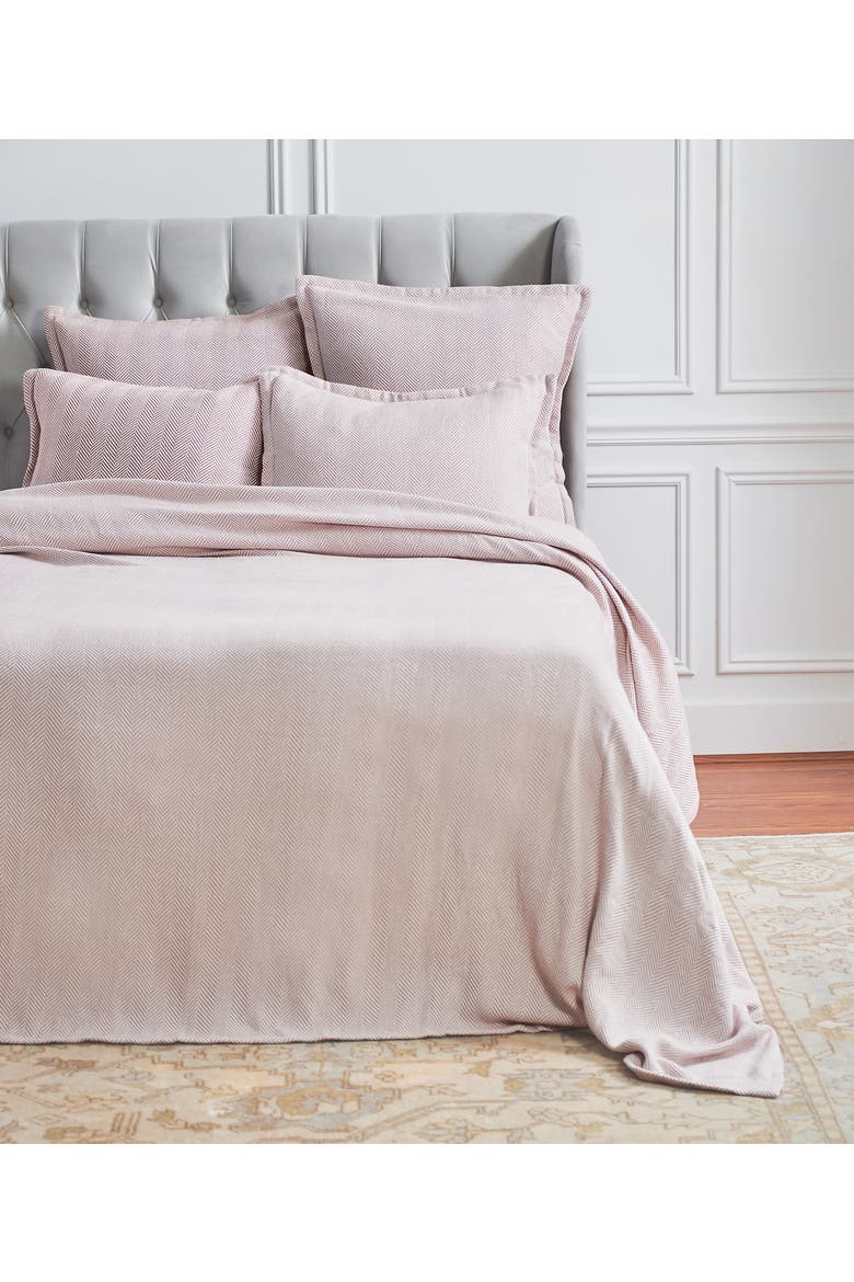 Torin Rosewood Accent Throw Blanket, Main, color, Pink
