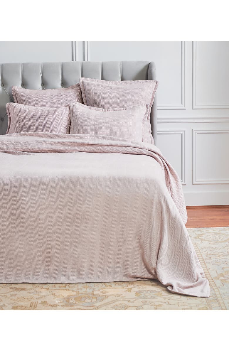 ELISABETH YORK Torin Rosewood Cotton Standard Pillow Sham, Alternate, color, Pink
