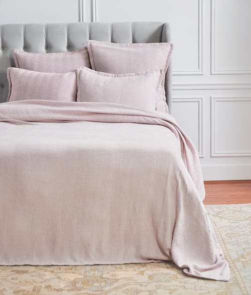 Elisabeth York Torin Rosewood Cotton Standard Pillow Sham In Metallic