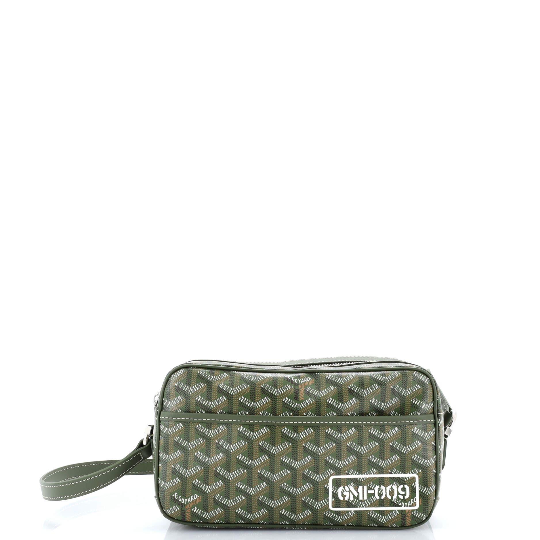 Pre-Owned Goyard Cap Vert Bag Printed Coated Canvas, Main, color, Green