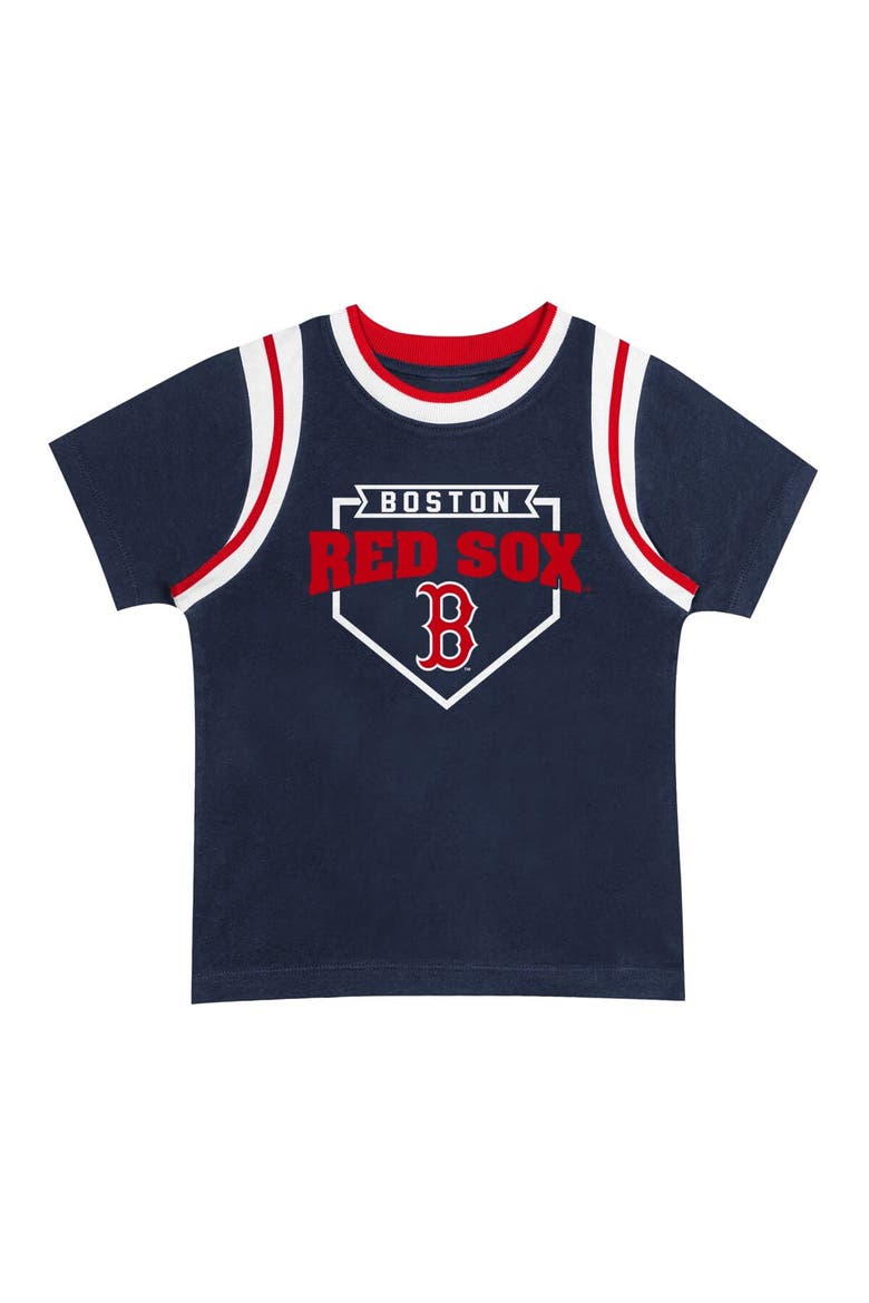 Preschool Fanatics Branded Boston Red Sox Loaded Base T-Shirt & Shorts Set, Alternate, color, Navy